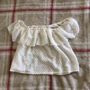 Hollister Off the Shoulder Crop Top